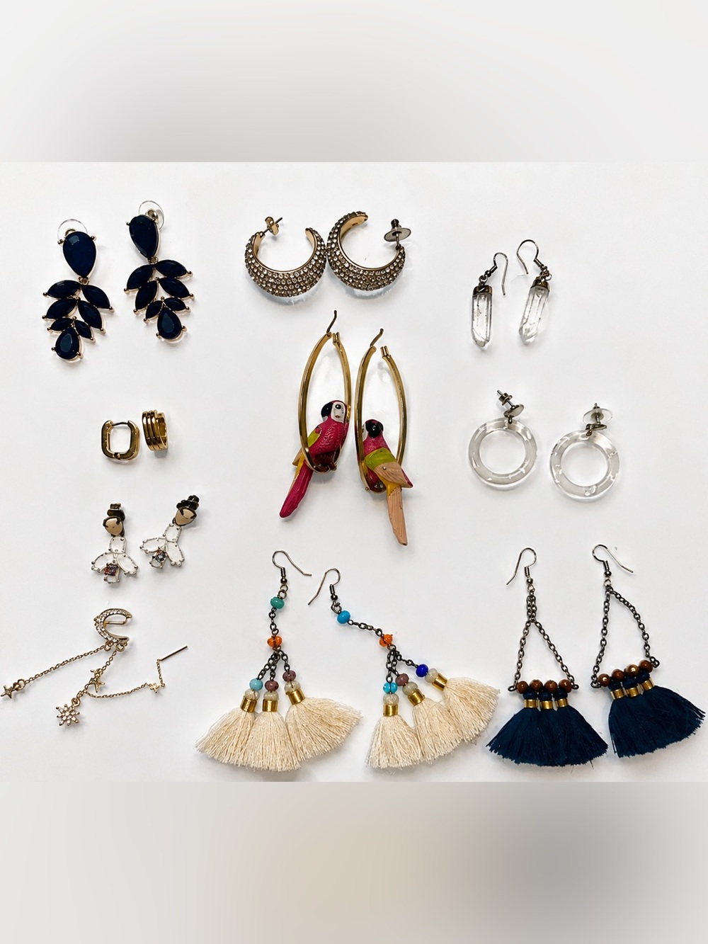 🌴🍹🦜Satement Earring collection from JCREW, Zara, Bali and more!